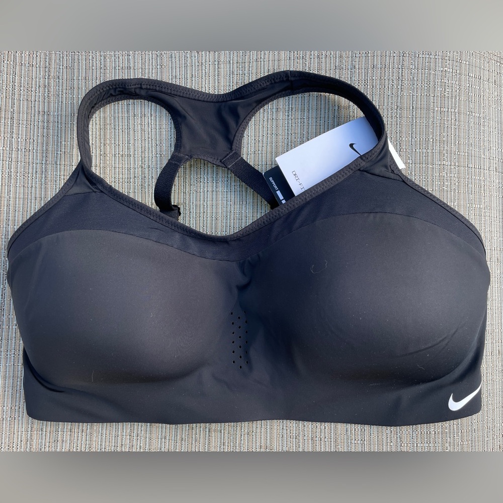Nike Alpha Women's High-Support Padded Sports Bra Dri-fit AJ0340 010 size XL D-E - Picture 9 of 11